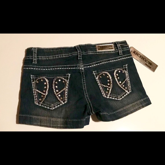 RICHCOW Jean Shorts with rhinestone detail - Picture 2 of 5